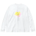 mame SHOPのKUMO☁️×名言　Spring ver. ビッグシルエットロングスリーブTシャツ