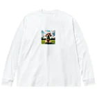 chibita08のグラサンプードル Big Long Sleeve T-Shirt