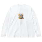 こんばにやのデカパフェ Big Long Sleeve T-Shirt