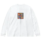 MACOCCHIの一文字のアルファベットが、美しく装飾されたデザインです Big Long Sleeve T-Shirt