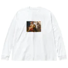 夢見る西洋絵画のアンヌ＝ルイ・ジロデ・ド・ルシー＝トリオゾン「勝利の寓意」 Big Long Sleeve T-Shirt