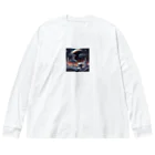 Banksy-sの1. Futura Space Station ビッグシルエットロングスリーブTシャツ