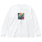 yuko_uの月とカメレオン Big Long Sleeve T-Shirt