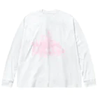 Drecome_Designの【積もったheart mark】百のハート♡飴霰(あめあられ) ビッグシルエットロングスリーブTシャツ