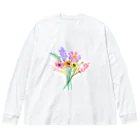 Wifebearの愛をこめて花束を Big Long Sleeve T-Shirt