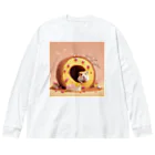 NaROOMのバウムクーヘンの穴 🐹 ビッグシルエットロングスリーブTシャツ