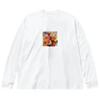 decnaの色鮮やかなガーベラのアイテム Big Long Sleeve T-Shirt