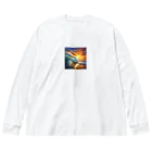 AQUAMETAVERSEのサフアー波を捕らえて進む Big Long Sleeve T-Shirt