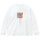 MEGROOVEの缶だらけ🥫 Big Long Sleeve T-Shirt