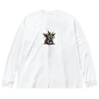 sunofamino420のganja devil's messenger ビッグシルエットロングスリーブTシャツ