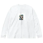 rentorataの可愛いホワイトタイガー Big Long Sleeve T-Shirt