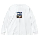 AQUAMETAVERSEの山の美しい風景　なでしこ1478 Big Long Sleeve T-Shirt