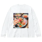 happiness_shopの美しい寿司の絵画 Big Long Sleeve T-Shirt