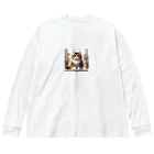 Akiraのマンチカン Big Long Sleeve T-Shirt