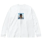 Irregular is beautifulのSanctuary of the Sea: Pathway to Serenity Big Long Sleeve T-Shirt