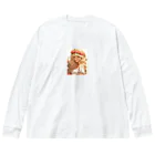 AQUAMETAVERSEの花飾りを付ける女性　なでしこ1478 Big Long Sleeve T-Shirt