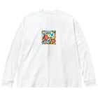 ほっこり絵音舎のいっしょにえいご！ Big Long Sleeve T-Shirt