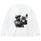 MistyStarkの黒人のトランぺッター Big Long Sleeve T-Shirt