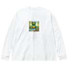 Yta_Tの輝くカエル Big Long Sleeve T-Shirt