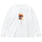 AQUAMETAVERSEのサングラスをかけた可愛いトラ Marsa 106 ビッグシルエットロングスリーブTシャツ