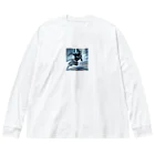 lonely_wolfの閃光を切り裂くチーター・ブレード Big Long Sleeve T-Shirt