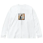 akipen76の卵を温かく見守っているペンギン Big Long Sleeve T-Shirt