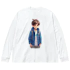 G-EICHISのCute boy A ビッグシルエットロングスリーブTシャツ