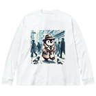 連想系の都会ペンギン Big Long Sleeve T-Shirt