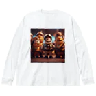 decogoriraの仲間の絆 Big Long Sleeve T-Shirt