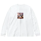 bobokeの桜 Big Long Sleeve T-Shirt