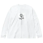 hakumenhonのスケートボード犬 Big Long Sleeve T-Shirt