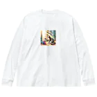 Akiraのねこ Big Long Sleeve T-Shirt