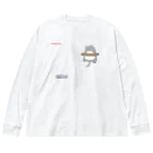 うさやの磔の刑の最中に魚を見つけた猫 Big Long Sleeve T-Shirt