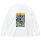 Chop StoreのPOPな街並み Big Long Sleeve T-Shirt