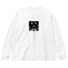 まさりあやのお金持ちの黒猫 Big Long Sleeve T-Shirt