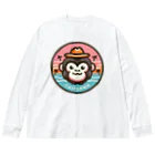 Omiya_ JAP_038のRCW_Gorilla_California ビッグシルエットロングスリーブTシャツ