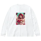 AQUAMETAVERSEのバラ好きの女性　なでしこ1478 Big Long Sleeve T-Shirt