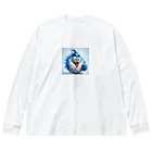 yamasho24のご機嫌青い鳥 Big Long Sleeve T-Shirt