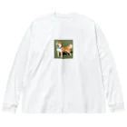 柴犬大好きマンのかわいい柴犬　赤毛 Big Long Sleeve T-Shirt