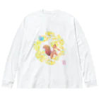 月の隠れ家のミモザリース Big Long Sleeve T-Shirt