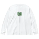 ニゴ猫　shopの魚群イラブチャ～ Big Long Sleeve T-Shirt