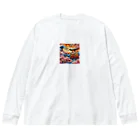 tohateの鳥居と桜 Big Long Sleeve T-Shirt