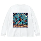 momonekokoの熱狂ピエロ Big Long Sleeve T-Shirt