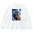 AQUAMETAVERSEの海賊船　なでしこ1478 Big Long Sleeve T-Shirt