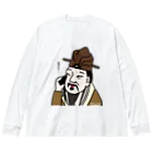 B-catのだじゃれ偉人シリーズ「孟子」 Big Long Sleeve T-Shirt