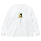 「動物ミリ屋」のピヨピヨ歩きましょ Big Long Sleeve T-Shirt