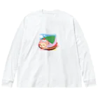 さちあきのおみせの季節のさくら餅ハリネズミ Big Long Sleeve T-Shirt