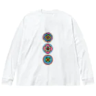 yonaのハッピーマンダラのyonaのハッピーマンダラ Big Long Sleeve T-Shirt