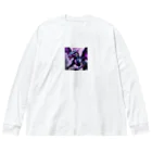 cotaro_worksの勇敢なドラゴン フラットベクトル Big Long Sleeve T-Shirt