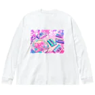 waccaのSAKURA TEA Big Long Sleeve T-Shirt